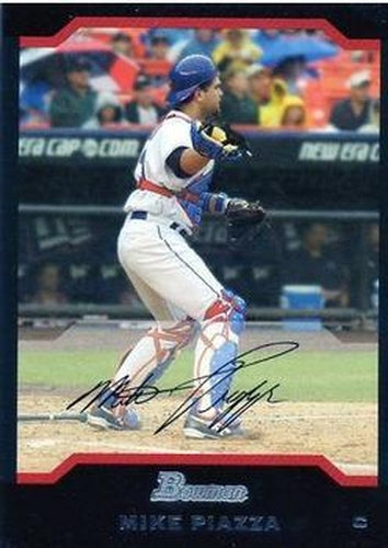 #120 Mike Piazza - New York Mets - 2004 Bowman Baseball