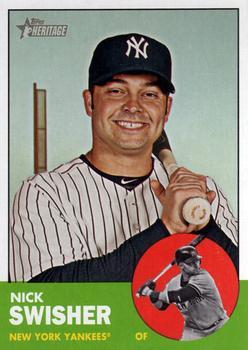 #120 Nick Swisher - New York Yankees - 2012 Topps Heritage Baseball