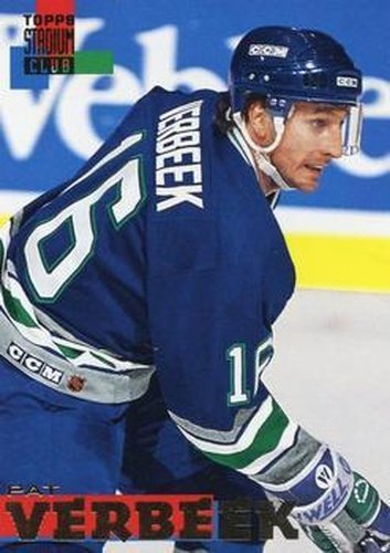 #120 Pat Verbeek - Hartford Whalers - 1994-95 Stadium Club Hockey