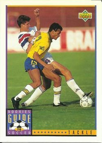 #120 Tackle - 1993 Upper Deck World Cup Preview English/Spanish Soccer