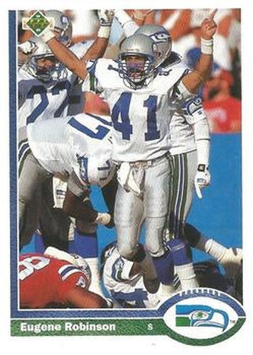 #120 Eugene Robinson - Seattle Seahawks - 1991 Upper Deck Football
