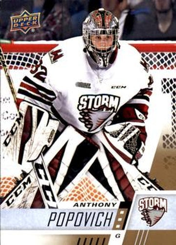 #120 Anthony Popovich - Guelph Storm - 2017-18 Upper Deck CHL Hockey