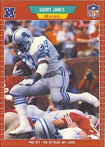 #120 Garry James - Detroit Lions - 1989 Pro Set Football