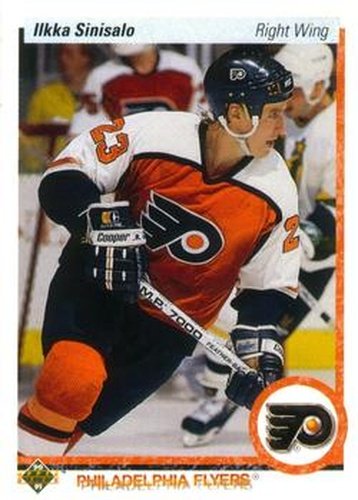 #120 Ilkka Sinisalo - Philadelphia Flyers - 1990-91 Upper Deck Hockey