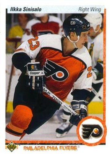 #120 Ilkka Sinisalo - Philadelphia Flyers - 1990-91 Upper Deck Hockey