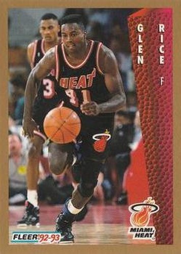 #120 Glen Rice - Miami Heat - 1992-93 Fleer Basketball