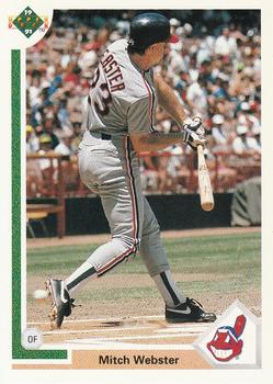 #120 Mitch Webster - Cleveland Indians - 1991 Upper Deck Baseball