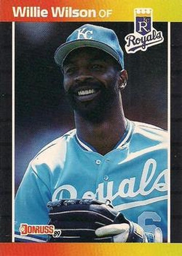 #120 Willie Wilson - Kansas City Royals - 1989 Donruss Baseball