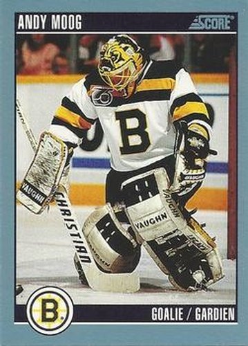 #120 Andy Moog - Boston Bruins - 1992-93 Score Canadian Hockey