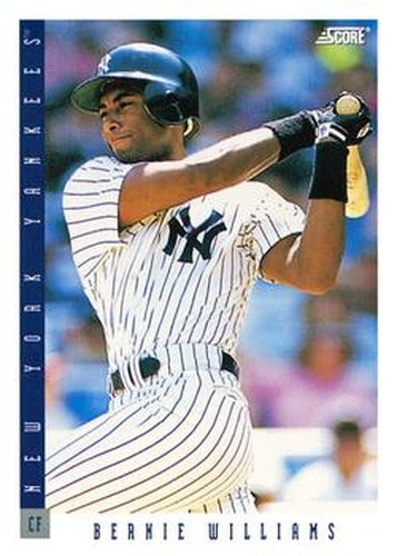 #120 Bernie Williams - New York Yankees - 1993 Score Baseball