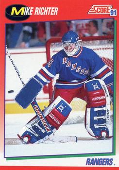 #120 Mike Richter - New York Rangers - 1991-92 Score Canadian Hockey