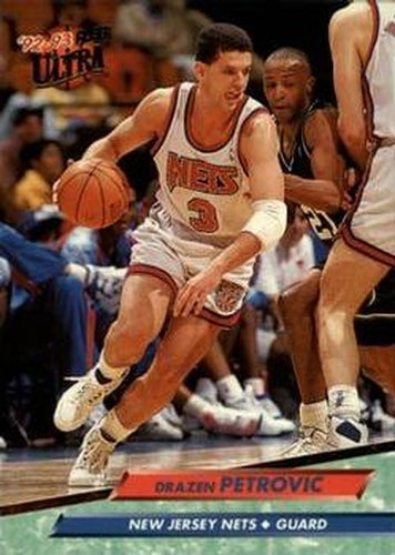 #120 Drazen Petrovic - New Jersey Nets - 1992-93 Ultra Basketball