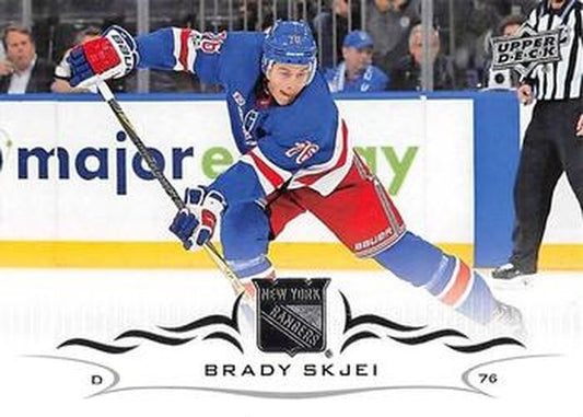 #120 Brady Skjei - New York Rangers - 2018-19 Upper Deck Hockey