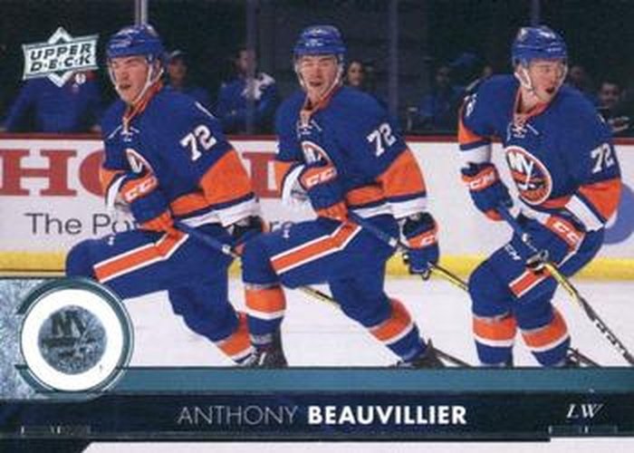 #120 Anthony Beauvillier - New York Islanders - 2017-18 Upper Deck Hockey