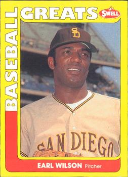 #120 Earl Wilson - San Diego Padres - 1991 Swell Baseball Greats