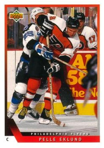 #120 Pelle Eklund - Philadelphia Flyers - 1993-94 Upper Deck Hockey
