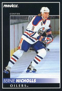 #120 Bernie Nicholls - Edmonton Oilers - 1992-93 Pinnacle Canadian Hockey