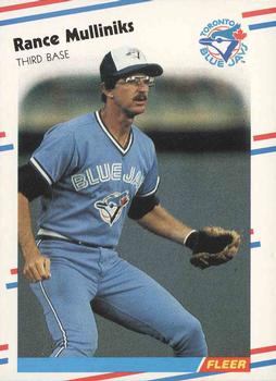#120 Rance Mulliniks - Toronto Blue Jays - 1988 Fleer Baseball