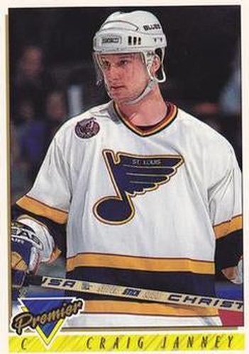 #120 Craig Janney - St. Louis Blues - 1993-94 Topps Premier Hockey