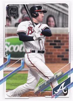 #120 Freddie Freeman - Atlanta Braves - 2021 Topps Baseball