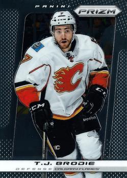 #121 T.J. Brodie - Calgary Flames - 2013-14 Panini Prizm Hockey