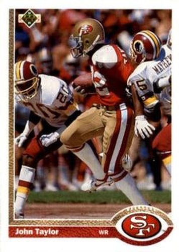 #121 John Taylor - San Francisco 49ers - 1991 Upper Deck Football
