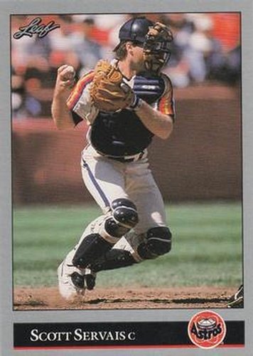 #121 Scott Servais - Houston Astros - 1992 Leaf Baseball