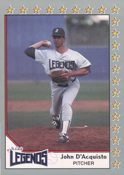 #121 John D'Acquisto - St. Lucie Legends - 1990 Pacific Senior League Baseball