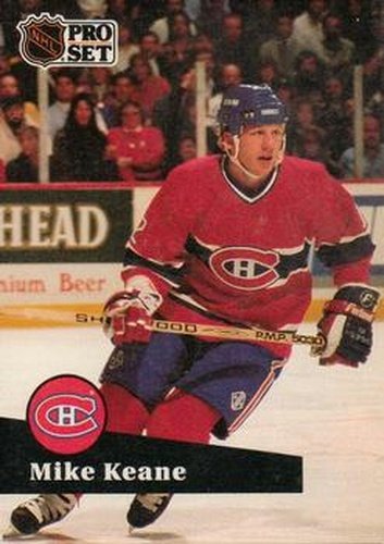 #121 Mike Keane - 1991-92 Pro Set Hockey