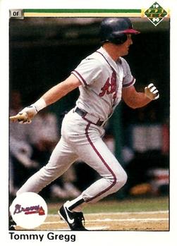 #121 Tommy Gregg - Atlanta Braves - 1990 Upper Deck Baseball