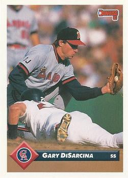 #121 Gary DiSarcina - California Angels - 1993 Donruss Baseball