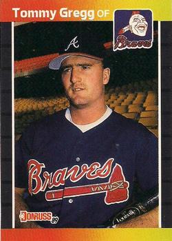 #121 Tommy Gregg - Atlanta Braves - 1989 Donruss Baseball