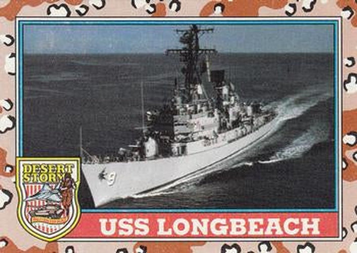 #121 USS Longbeach - 1991 Topps Desert Storm