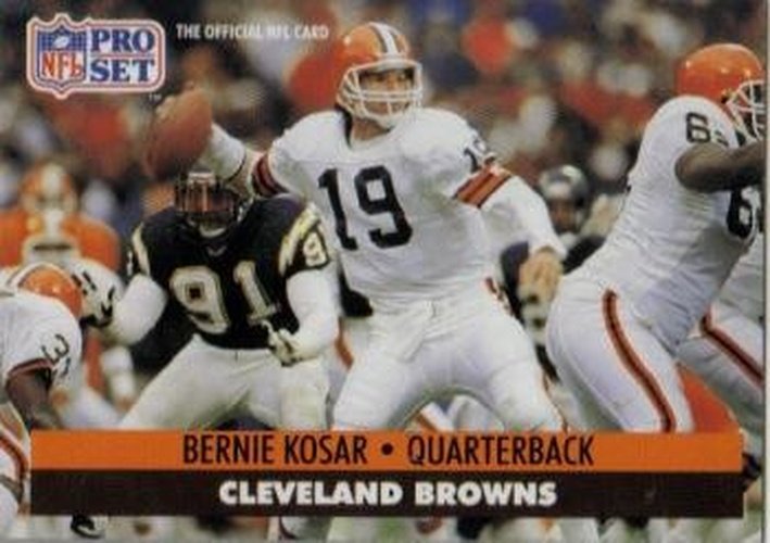 #121 Bernie Kosar - Cleveland Browns - 1991 Pro Set Football