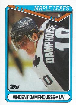 #121 Vincent Damphousse - Toronto Maple Leafs - 1990-91 Topps Hockey