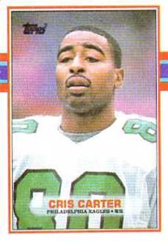 #121 Cris Carter - Philadelphia Eagles - 1989 Topps Football