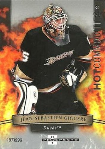 #121 Jean-Sebastien Giguere - Anaheim Ducks - 2007-08 Fleer Hot Prospects Hockey