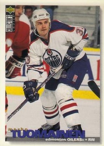 #121 Marko Tuomainen - Edmonton Oilers - 1995-96 Collector's Choice Hockey