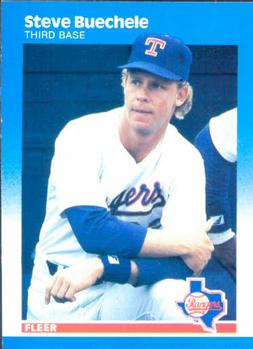 #121 Steve Buechele - Texas Rangers - 1987 Fleer Baseball