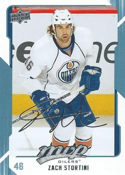 #121 Zach Stortini - Edmonton Oilers - 2008-09 Upper Deck MVP Hockey