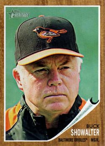 #121 Buck Showalter - Baltimore Orioles - 2011 Topps Heritage Baseball