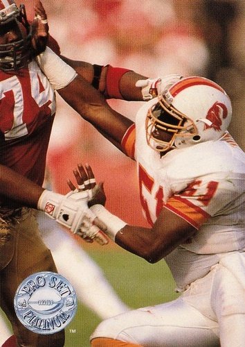 #121 Broderick Thomas - Tampa Bay Buccaneers - 1991 Pro Set Platinum Football