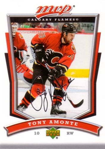 #121 Tony Amonte - Calgary Flames - 2007-08 Upper Deck MVP Hockey