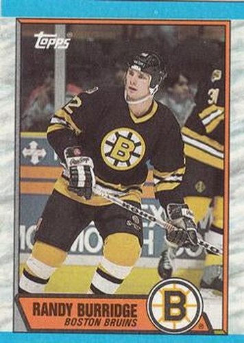 #121 Randy Burridge - Boston Bruins - 1989-90 Topps Hockey