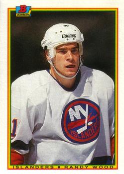#121 Randy Wood - New York Islanders - 1990-91 Bowman Hockey