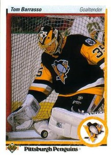 #121 Tom Barrasso - Pittsburgh Penguins - 1990-91 Upper Deck Hockey