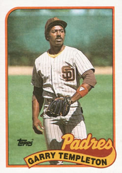 #121 Garry Templeton - San Diego Padres - 1989 Topps Baseball