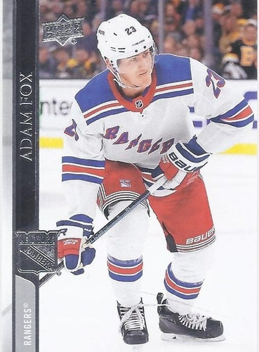 #121 Adam Fox - New York Rangers - 2020-21 Upper Deck Hockey