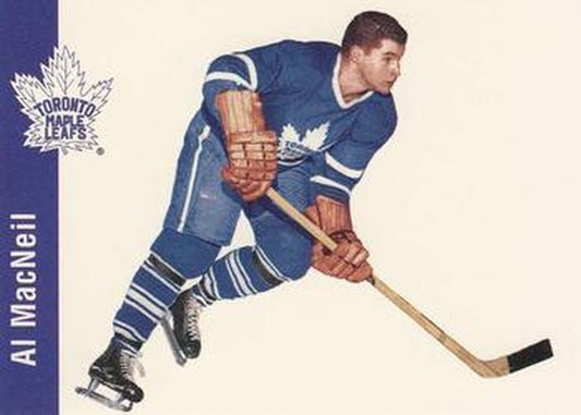 #121 Al MacNeil - Toronto Maple Leafs - 1994 Parkhurst Missing Link 1956-57 Hockey