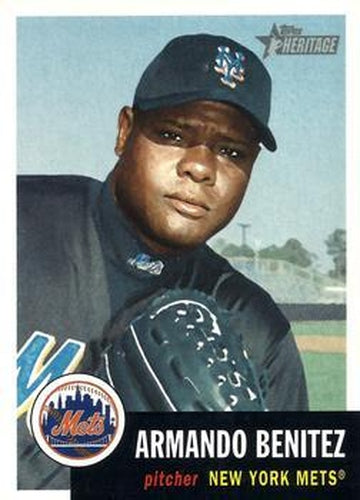 #121 Armando Benitez - New York Mets - 2002 Topps Heritage Baseball